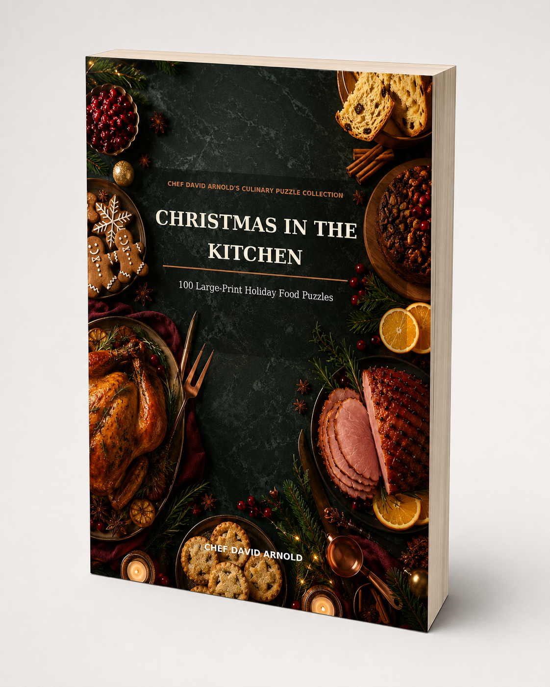 Christmas in the Kitchen — book cover by David Arnold