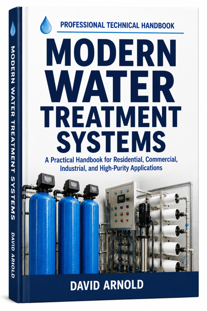 Modern Water Treatment Systems by David Arnold — 3D book cover