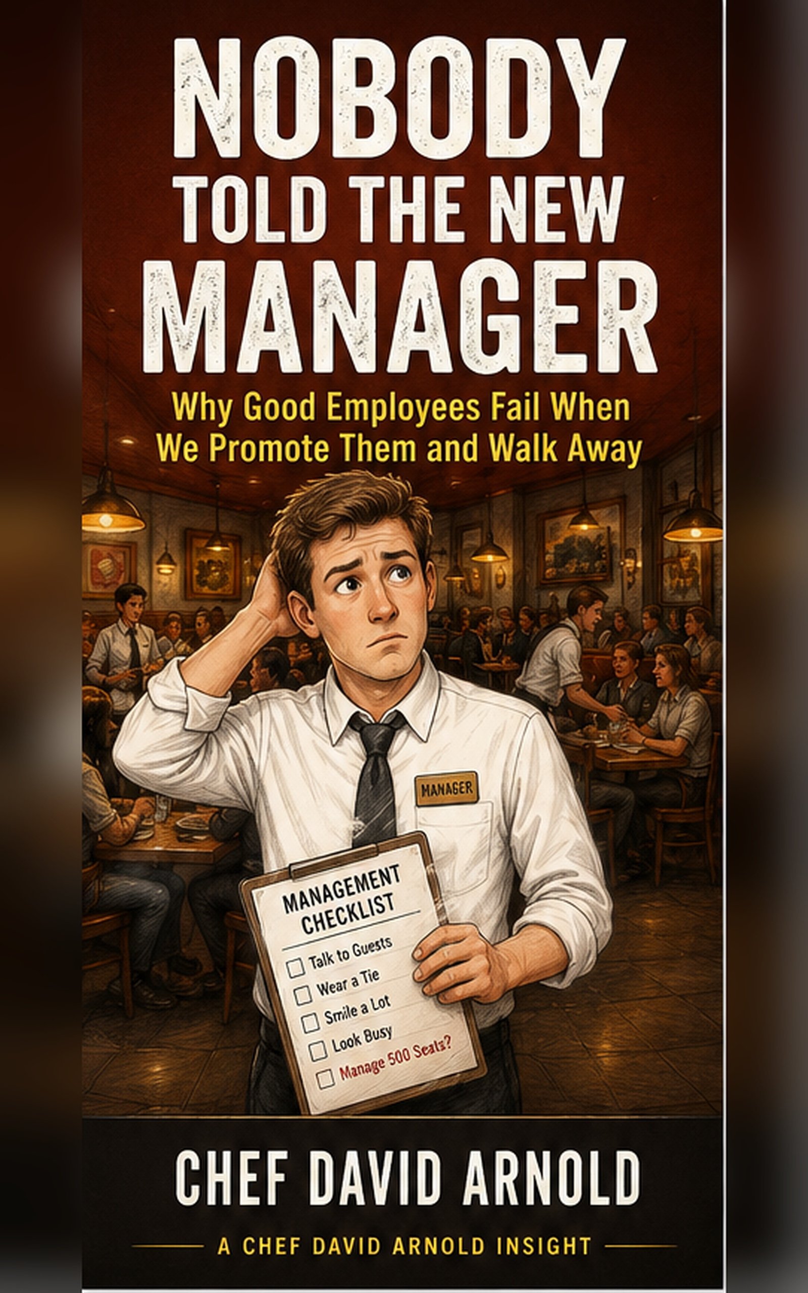Nobody Told the New Manager — book cover by David Arnold