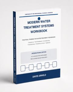 Modern Water Treatment Systems Workbook by David Arnold — 3D book cover