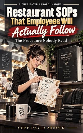Restaurant SOPs That Employees Will Actually Follow — book cover by David Arnold
