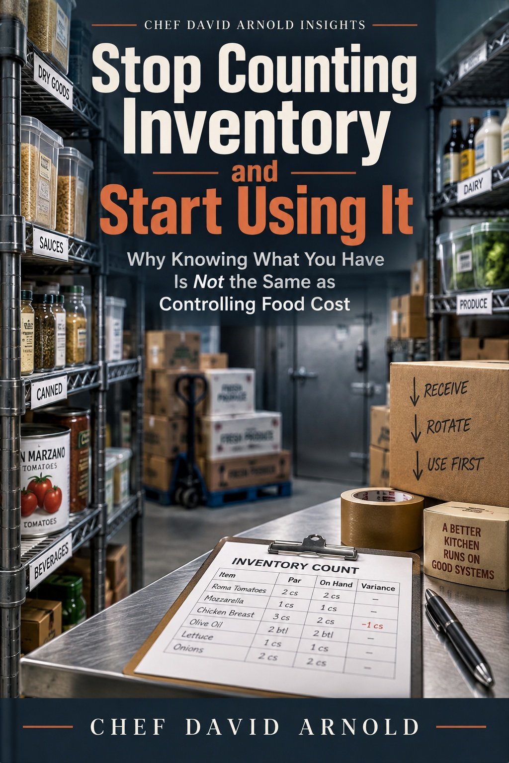 Stop Counting Inventory and Start Using It by Chef David Arnold