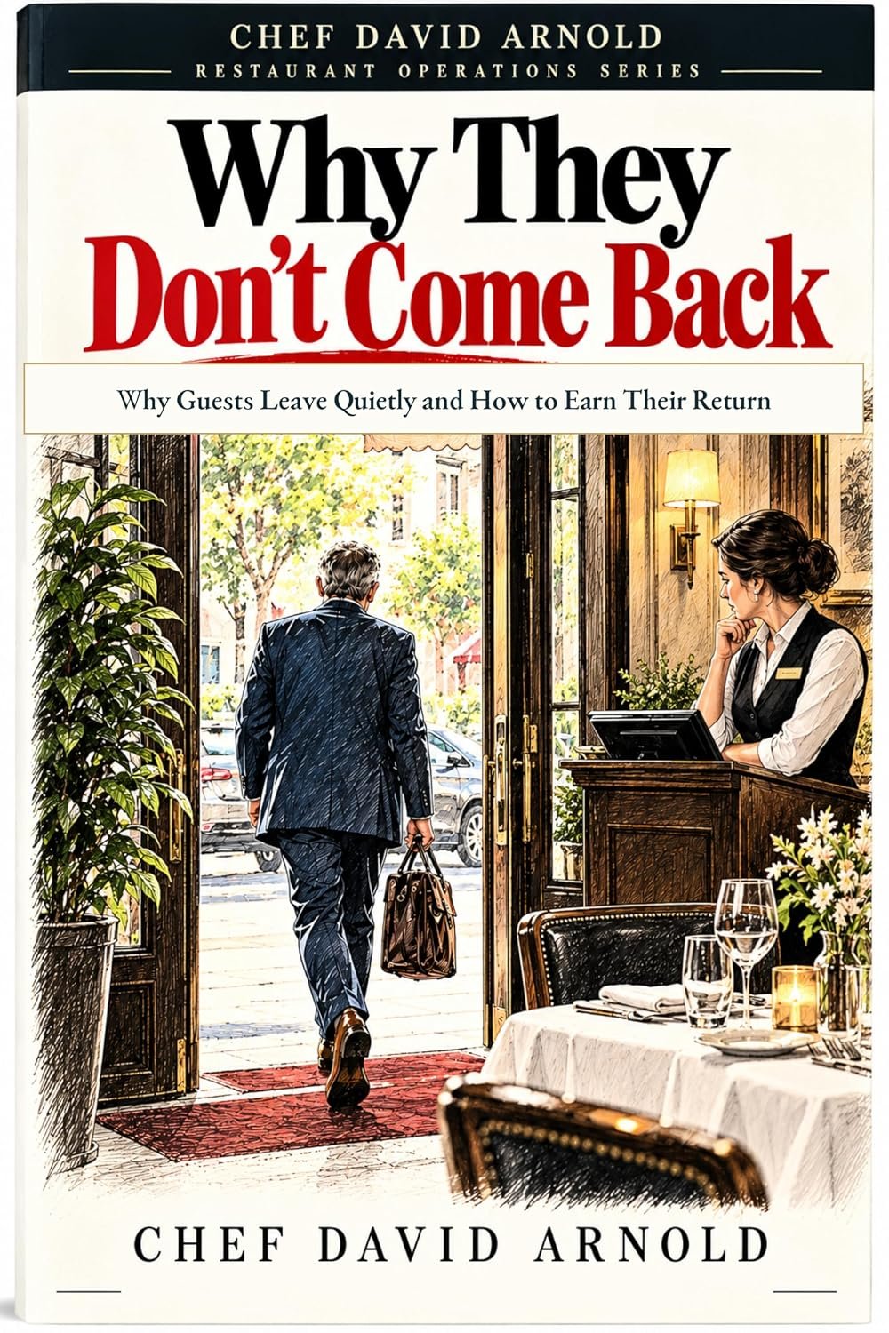 Why They Don't Come Back by Chef David Arnold — approved published book cover